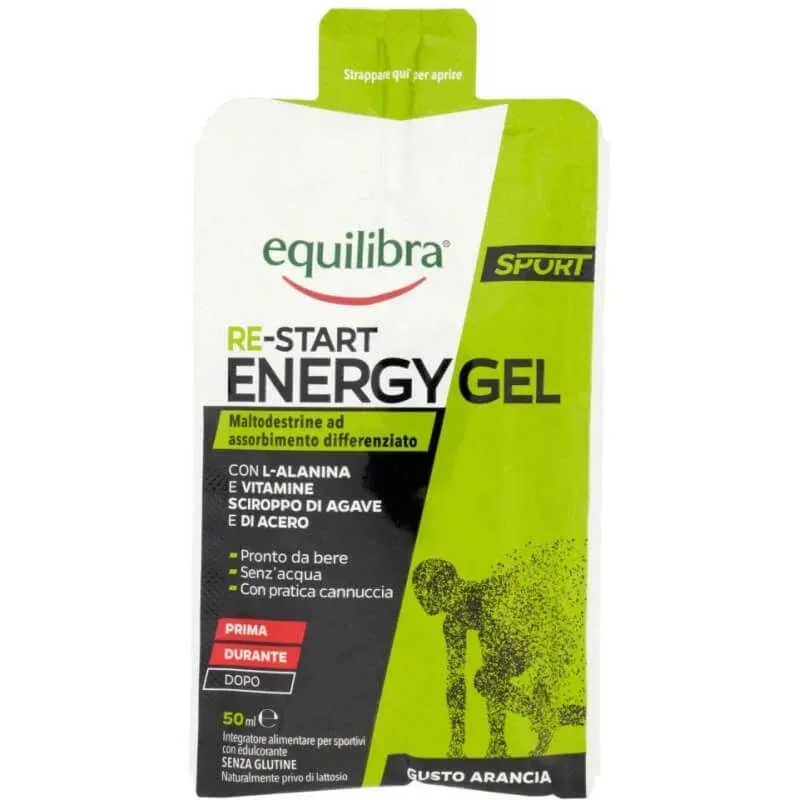 Equilibra re-start energy gel 50 ml – supliment alimentar pentru sportivi — preț și oferte
