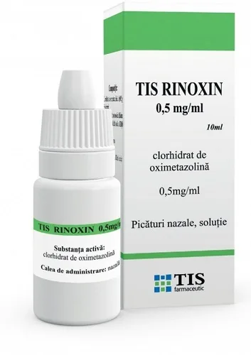 RINOXIN 0,5MG/ML X 1 TIS FARMACEUTIC — preț și oferte