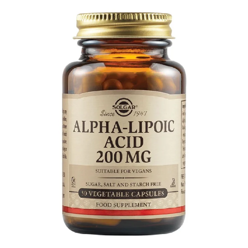 Acid Alfa-lipoic 200 mg, 50 capsule, Solgar — preț și oferte