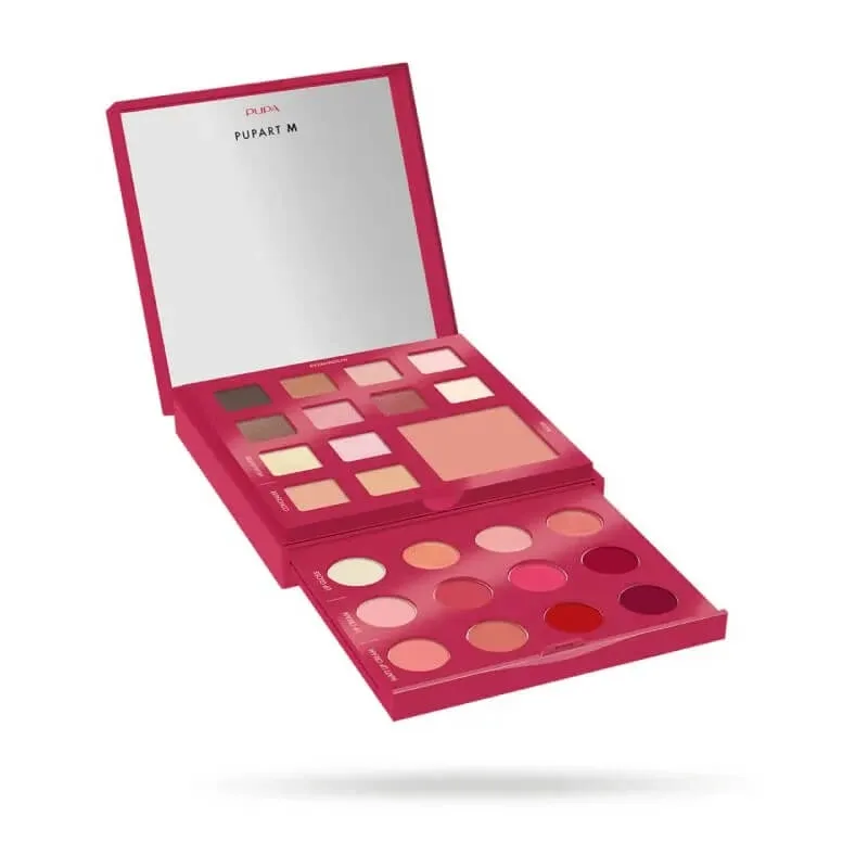 Pupa m – paletă de machiaj pentru față, ochi și buze nr. 003 burgundy — preț și oferte