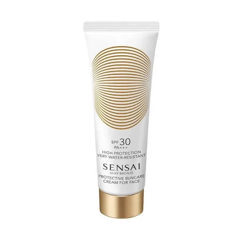 Kanebo Cremă de protecție solară pentru față SPF 30, rezistentă la apă, Sensai Silky Bronze, protecție ridicată, 50 ml — preț și oferte