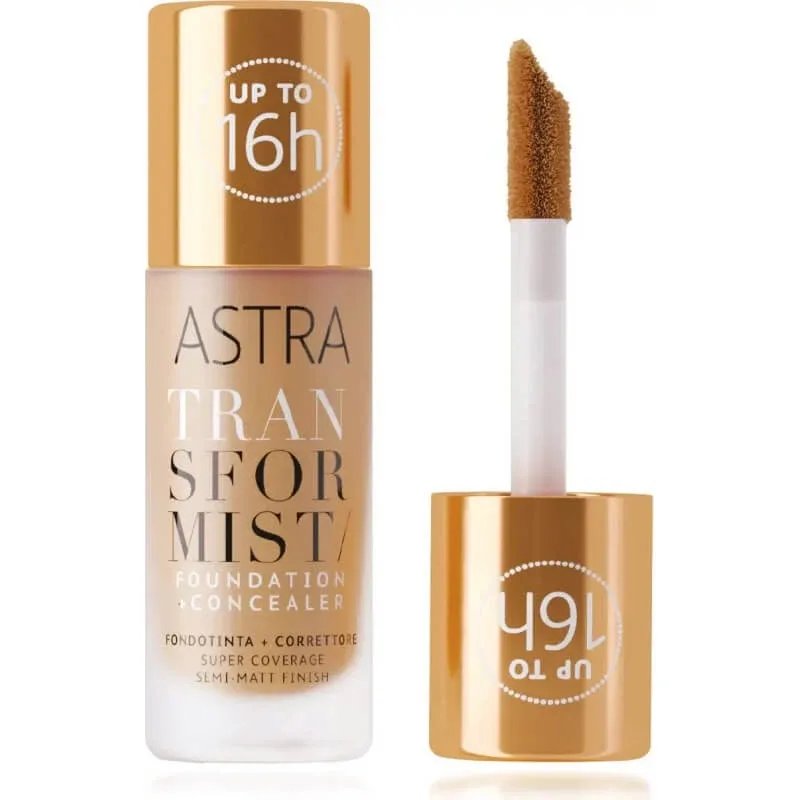 Astra Transformist – fond de ten + corector – nr. 04 amber — preț și oferte