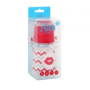 Kiokids Mr &amp; mrs - biberon din plastic mrs de 250 ml - roșu