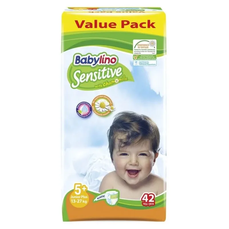 Babylino Sensitive - 42 de scutece mărimea 5+ junior plus 12-17 kg — preț și oferte