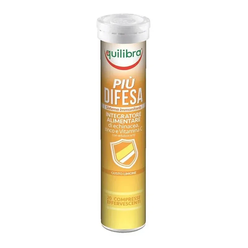 Equilibra Plus Difesa 20 comprimate efervescente cu aromă de lămâie – supliment imunostimulant — preț și oferte