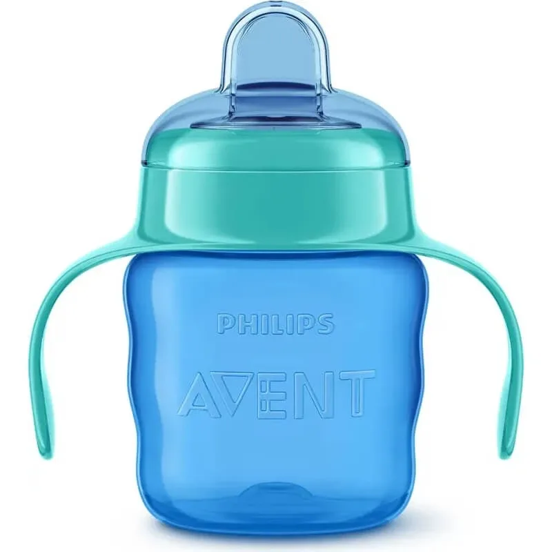 Ceașcă anti-picurare Avent 6 luni+ - albastră — preț și oferte