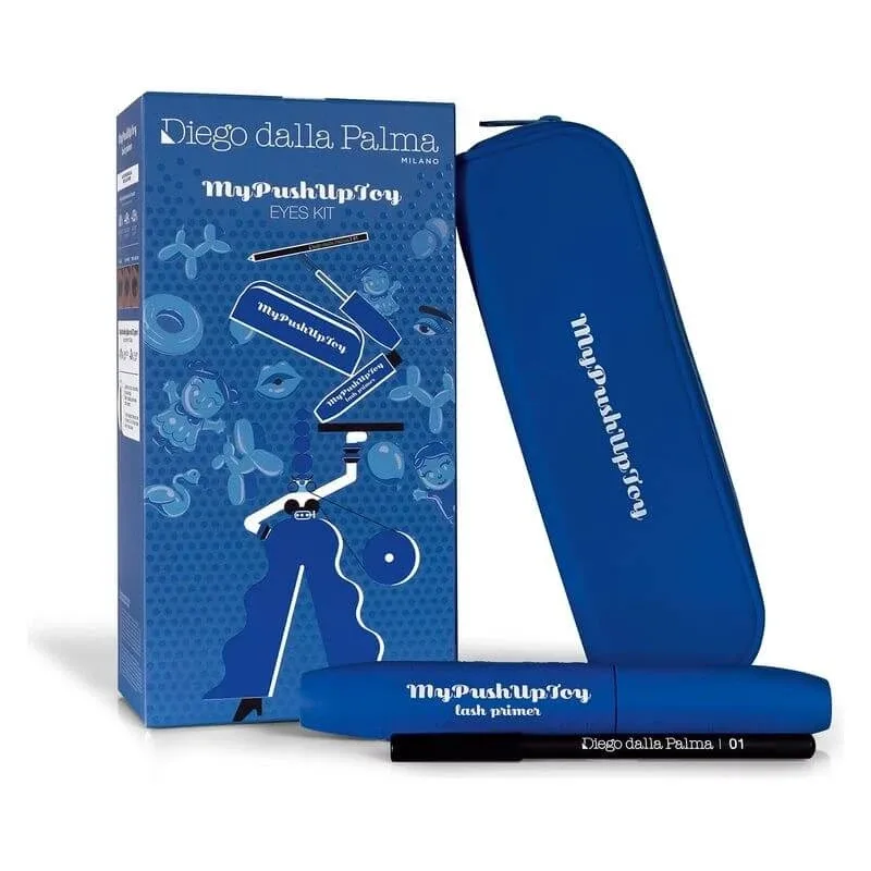 Diego dalla palma mypushuptoy kit de primer pentru rimel - primer albastru pentru rimel + creion de ochi negru nr. 01 + pungă din silicon albastră — preț și oferte