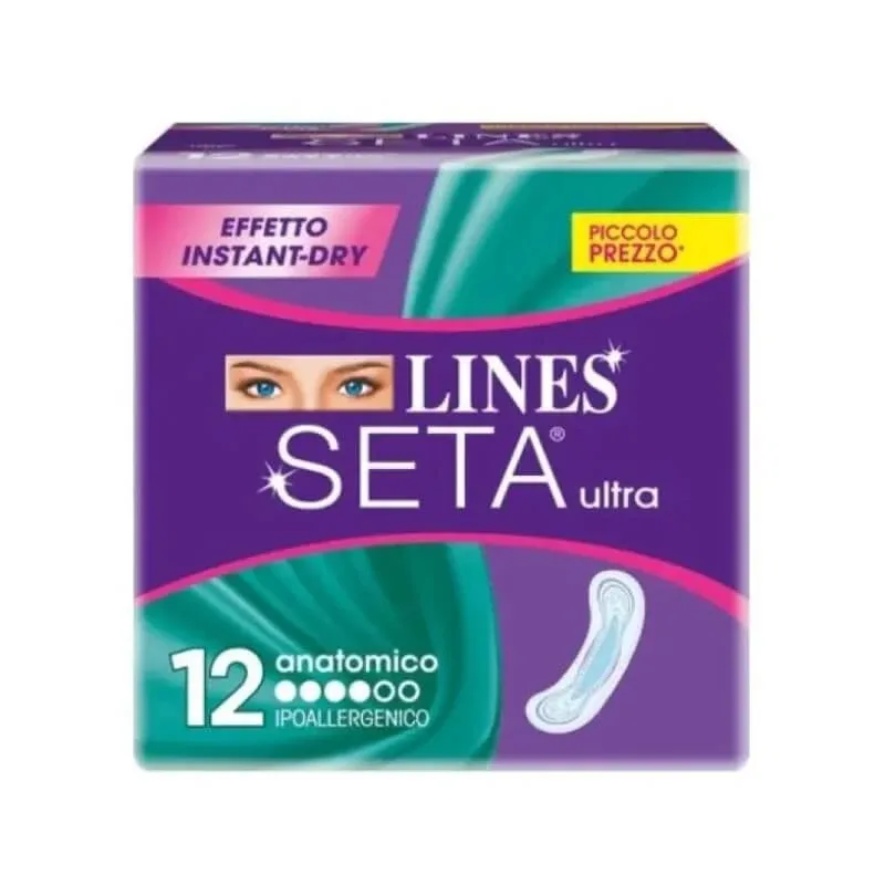 Lines ultra-mătase – 12 tampoane anatomice — preț și oferte