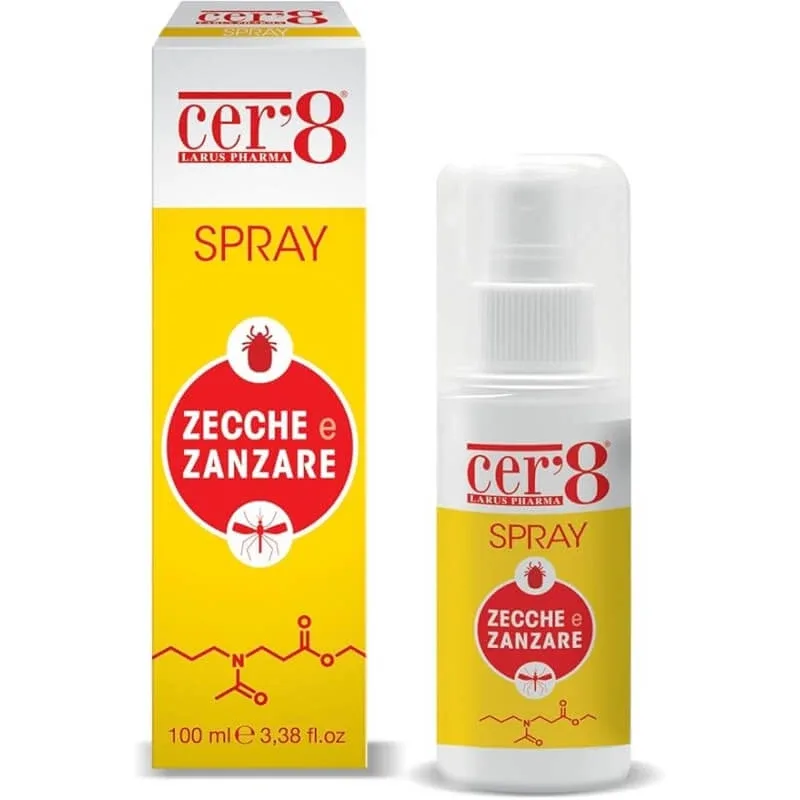 Larus pharma Cer’ 8 – spray repelent împotriva căpușelor și țânțarilor, 100 ml — preț și oferte