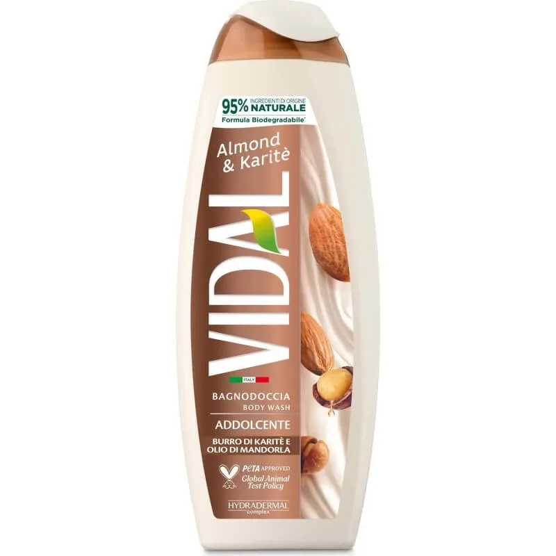 Vidal Almond &amp; karité - gel de duș emolient 500 ml — preț și oferte