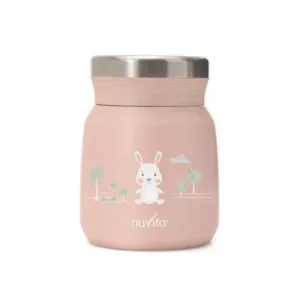 Nuvita Thermos – recipient din oțel inoxidabil pentru alimente calde și reci, model „English Rose”, 300 ml