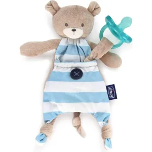 Chicco Pocket Friend – suport pentru suzetă Buddy, albastru deschis