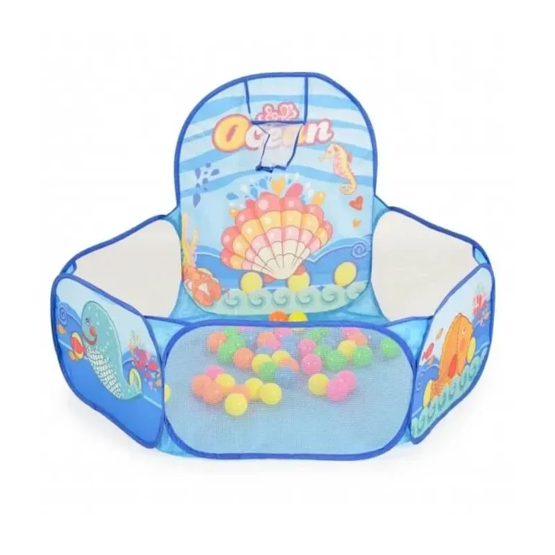 Moni trade Piscină cu 50 de mingi și coș de baschet de 120 cm — preț și oferte