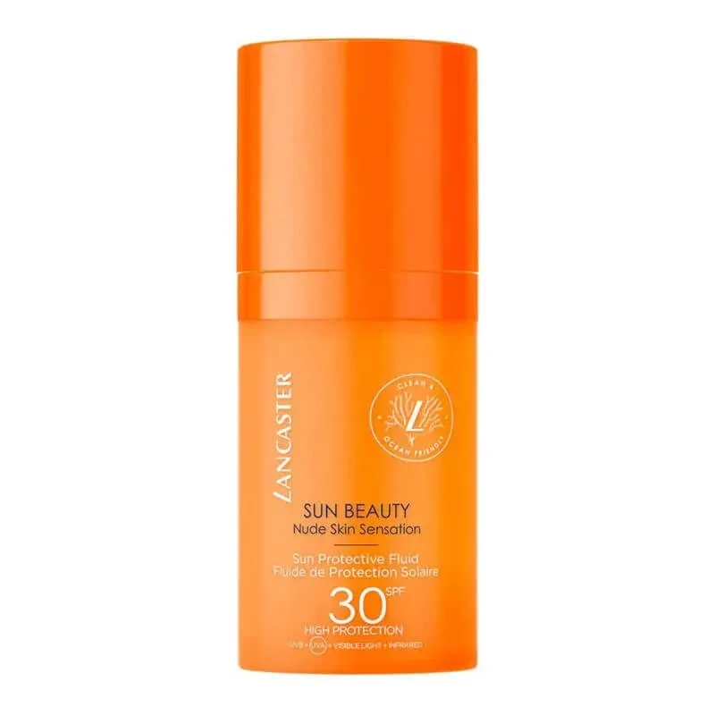 Lancaster Cremă de protecție solară pentru față SPF 30, fluid Sun Beauty, protecție ridicată, 30 ml — preț și oferte