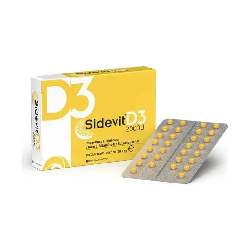 Sidevit D3 2000 UI, 30 de comprimate – supliment alimentar cu vitamina D3 — preț și oferte