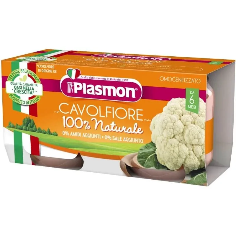 Plasmon piure omogenizat de conopidă 2x80 g — preț și oferte