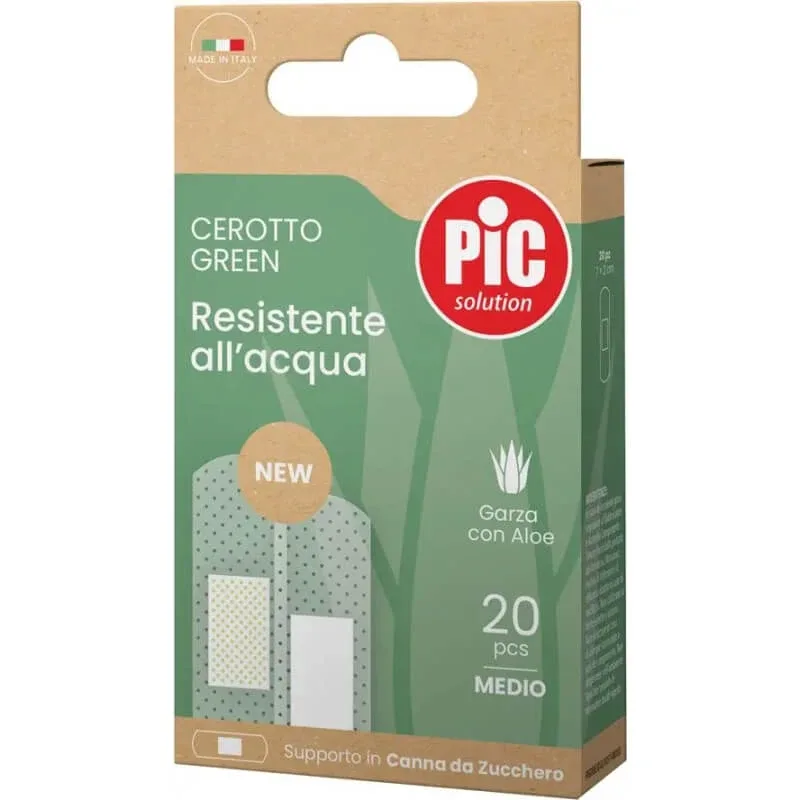 Plasturi Pic rezistenți la apă, de culoare verde – 30 de plasturi de dimensiune medie — preț și oferte