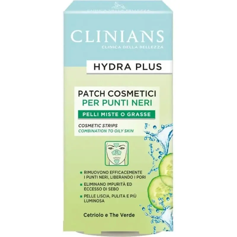 Clinians Hydra t - 8 plasturi cosmetici pentru puncte negre cu apă de mere — preț și oferte