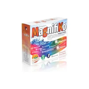 Magnifiko 14 pliculețe cu aromă de portocală – supliment alimentar cu vitamine și minerale