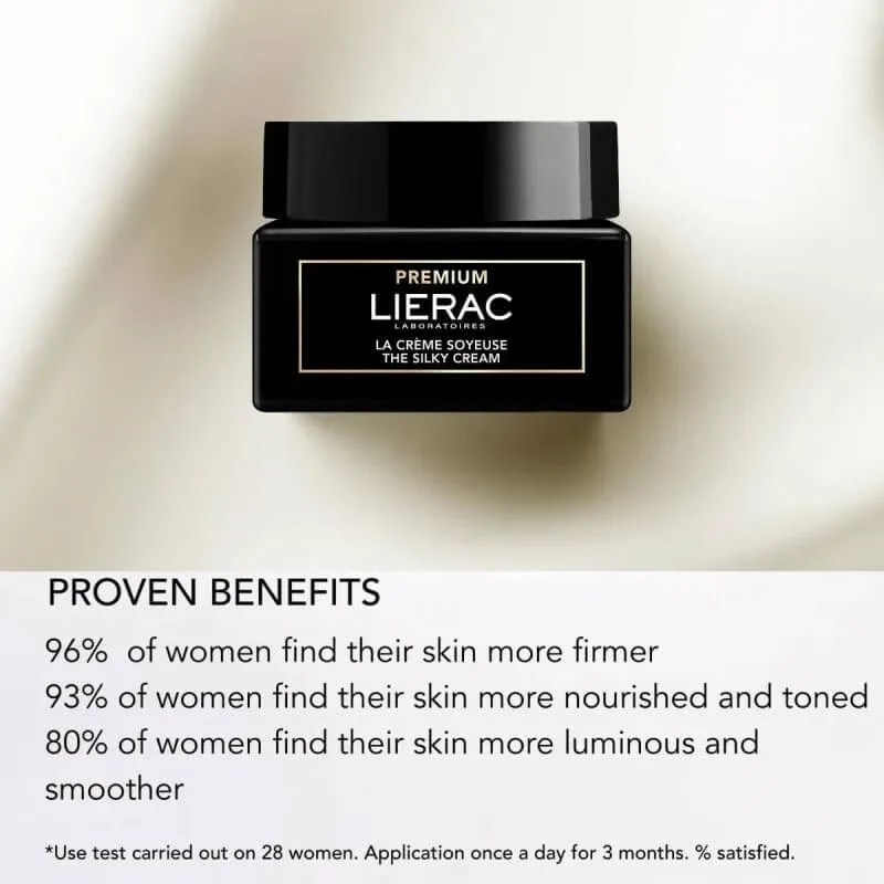 Lierac Premium La Crème Soyeuse – cremă anti-îmbătrânire pentru ten normal, reumplere de 50 ml — preț și oferte