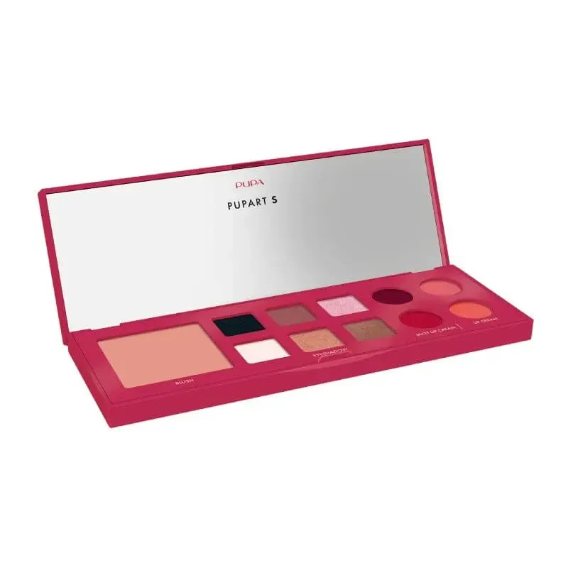 Pupa s – paletă de machiaj pentru față, ochi și buze, nr. 003 burgundy — preț și oferte