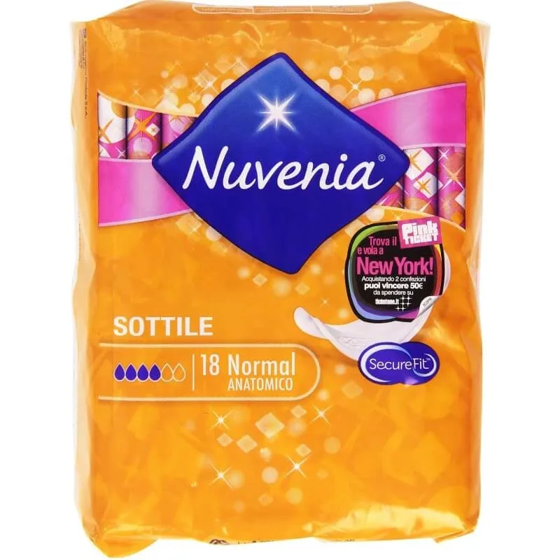 Nuvenia confort &amp; protecție - 18 tampoane subțiri cu aripioare — preț și oferte