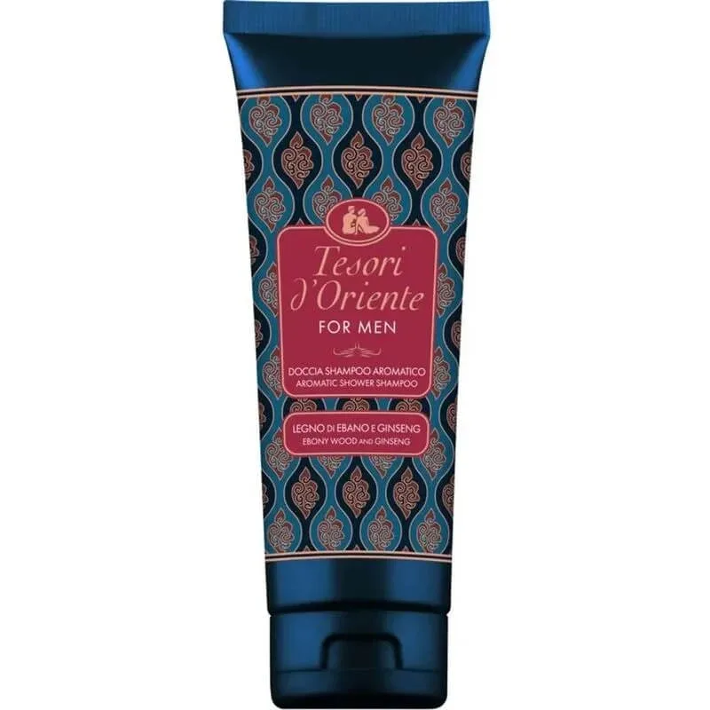 Comori din Orient Lemn de abanos și ginseng – șampon aromat pentru duș pentru bărbați, 250 ml — preț și oferte