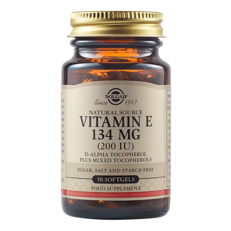 Vitamina E naturala 134 mg, 50 capsule, Solgar — preț și oferte