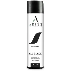 Aries biopetcosmetic All black – șampon pentru blănile de culoare închisă, cu flori de hibiscus, 250 ml