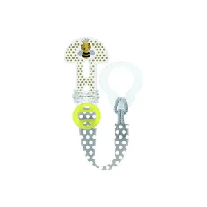 Mam Clip it &amp; cover fairytale – clemă pentru suzetă cu protecție integrată, reglabilă și multifuncțională, pentru copii de la 0 luni în sus, cu motiv neutru