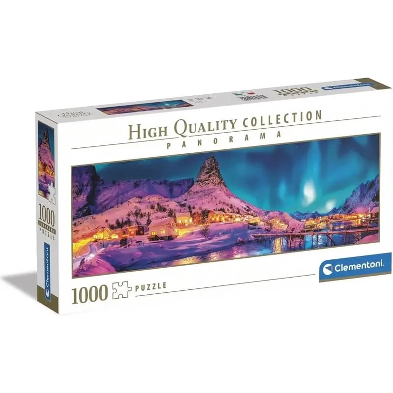 Clementoni Panorama: Noapte colorată peste Insulele Lofoten – puzzle de 1000 de piese — preț și oferte