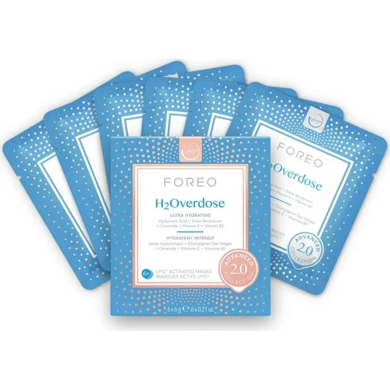 Foreo h2overdose 2.0 - 6 măști hidratante pentru UFO — preț și oferte