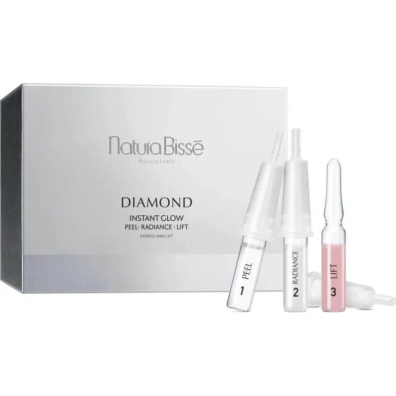 Natura Bisse Diamond Instant Glow – tratament revitalizant pentru față, 12 fiole de 3 ml — preț și oferte