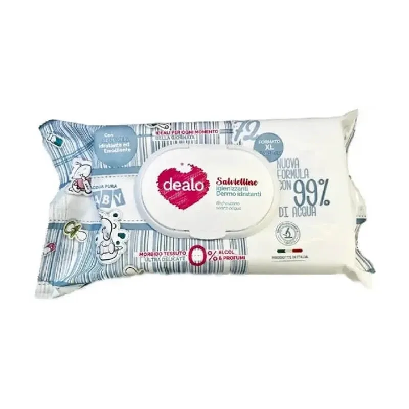 Dealo 72 de șervețele demachiante, hidratante și emoliente, format XL — preț și oferte