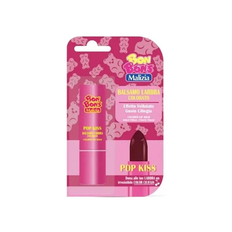 Malizia Bon bons – balsam de buze colorat – pop kiss — preț și oferte