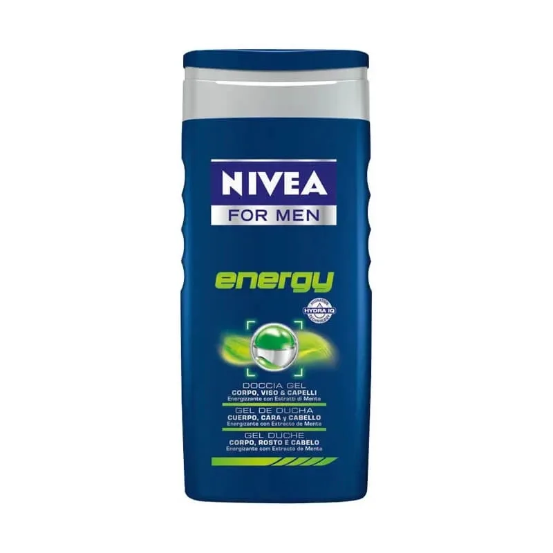 Nivea for men energy – gel de duș 250 ml — preț și oferte