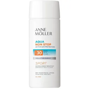 Anne Moller Cremă de protecție solară pentru față SPF 30, loțiune cu textură „dry touch”, Aqua Non Stop, protecție ridicată, 75 ml