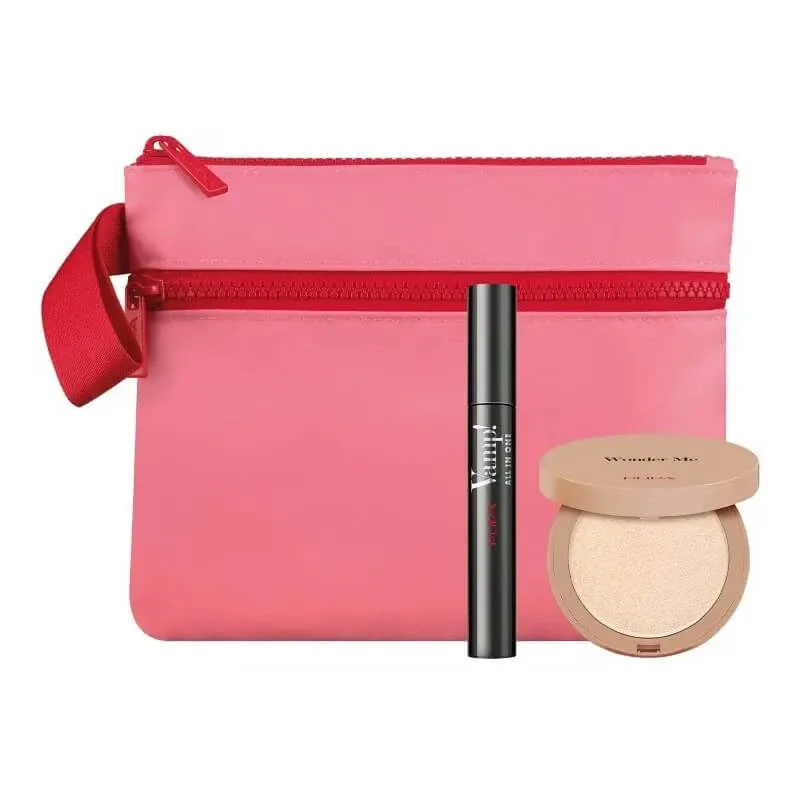 Pupa kit vamp! all in one &amp; wonder me highlighter – set cadou de machiaj — preț și oferte