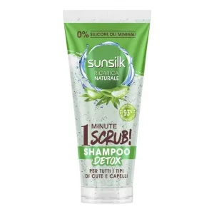 Sunsilk 1 minute scrub - șampon pentru toate tipurile de scalp și păr, 200 ml