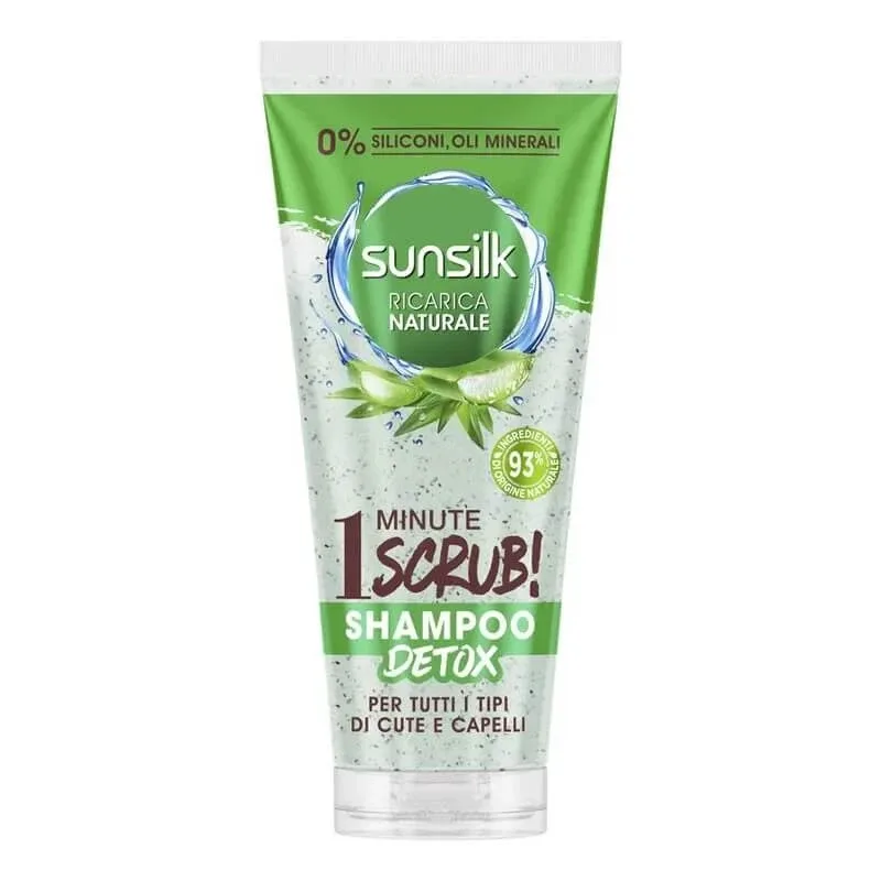 Sunsilk 1 minute scrub - șampon pentru toate tipurile de scalp și păr, 200 ml — preț și oferte