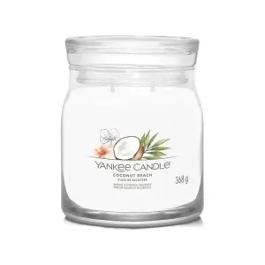Yankee Candle Coconut Beach – lumânare parfumată în borcan, model Signature, de dimensiuni medii