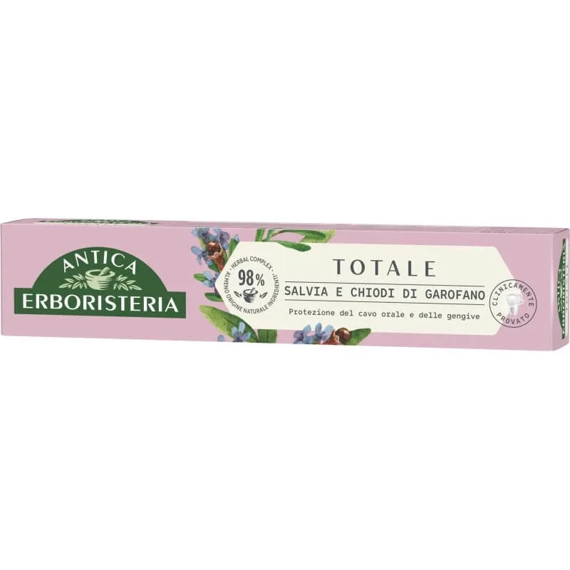 Antica erboristeria Totale salvie și cuișoare – pastă de dinți pentru protecția cavității bucale 75 ml — preț și oferte