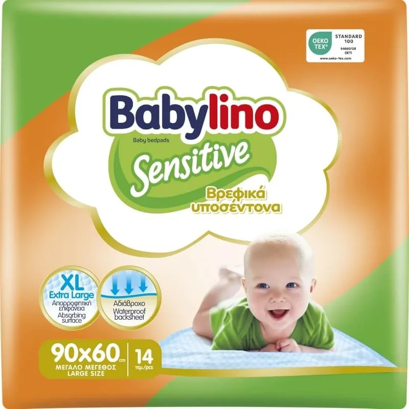 Babylino Sensitive - 14 paturi absorbante 90x60 cm — preț și oferte