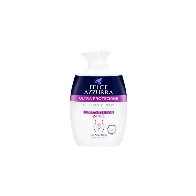 Felce Azzurra Protecție maximă pH 3,5 – gel de igienă intimă recomandat pentru perioada menstruală, 250 ml — preț și oferte