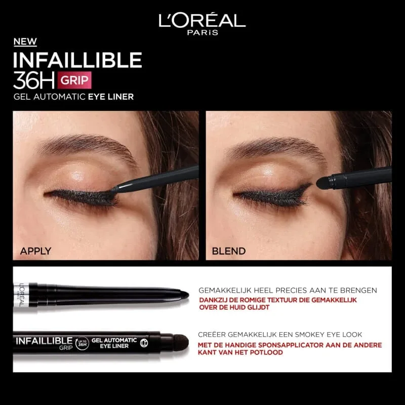 L’Oréal Paris Infaillible 36h Grip Liner – creion de ochi automat cu gel, nr. 05 Blue Jersey — preț și oferte