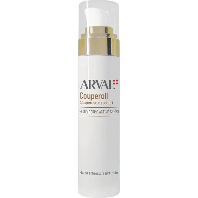 Arval Cosmetici Couperoll Fluid Dermo Active SPF 20 – fluid hidratant împotriva roșeții, 50 ml — preț și oferte