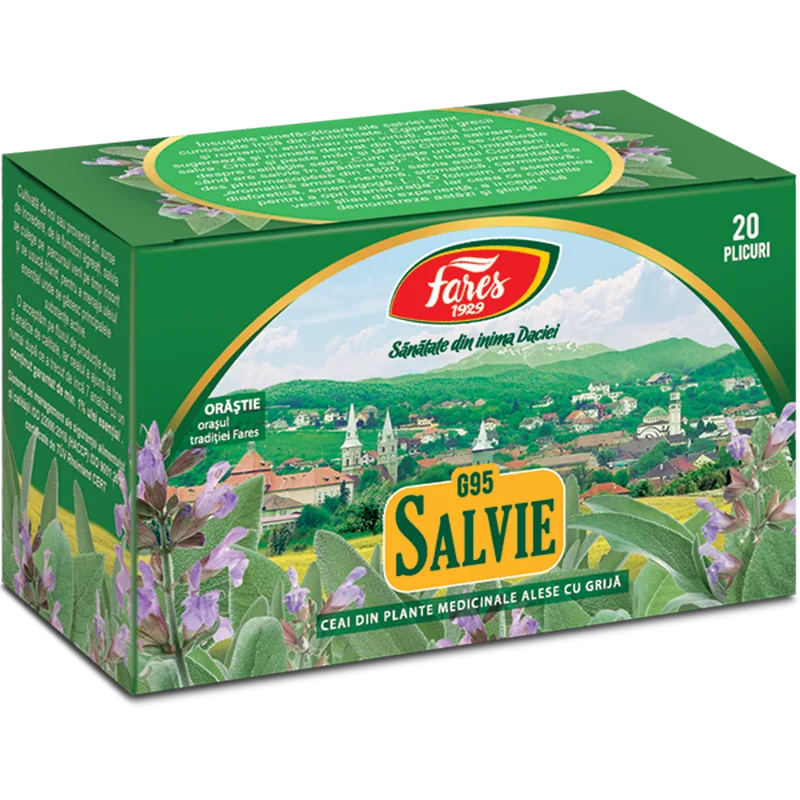 Salvie, G95, ceai la plic, Fares | 20 plicuri — preț și oferte