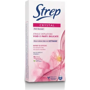 Strep Cristal - 20 de benzi depilatoare pentru față
