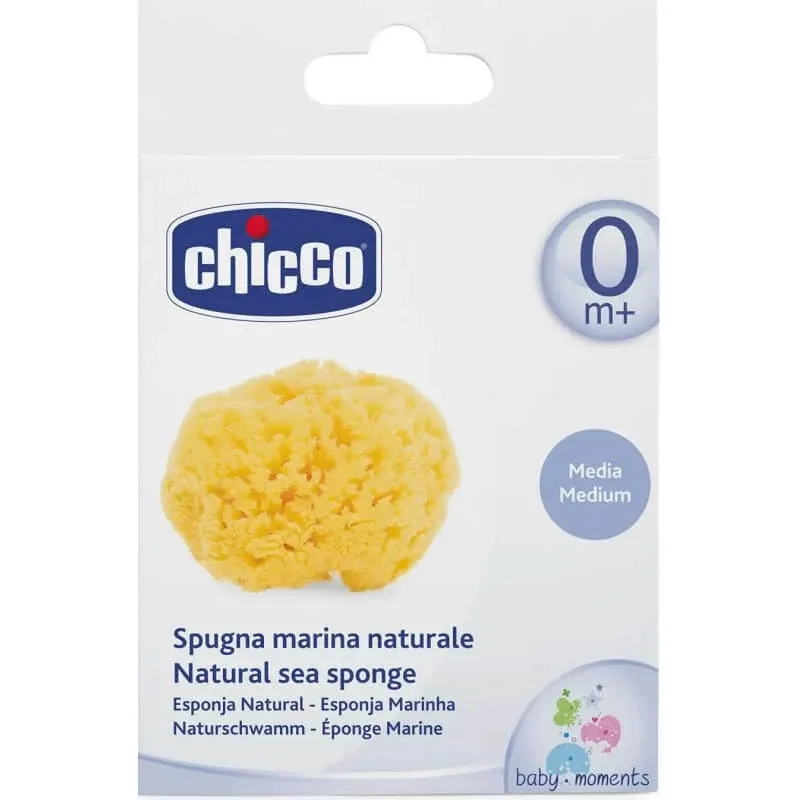 Chicco – burete natural de mare, de dimensiuni medii, pentru baia nou-născuților de la 0 luni în sus — preț și oferte