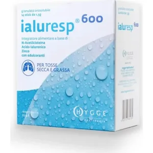 Ialuresp 600 granule, 14 stick-uri – supliment alimentar pentru căile respiratorii